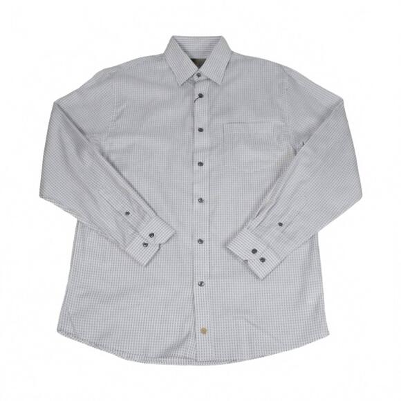 NEW F/X FUSION men's mini jacquard sport shirt in grey
